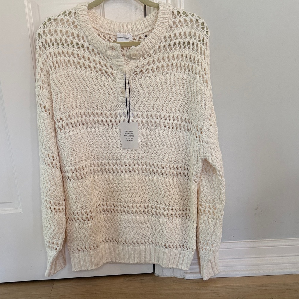 Lovers + Friends Ivory Knit Sweater